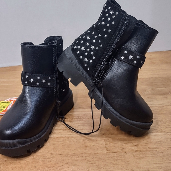 Wonder Nation Black Star Kids Boots - Picture 1 of 7
